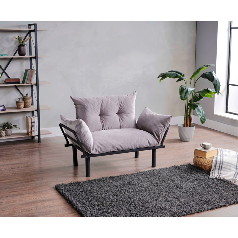Canapé Renso, Tissu gris
