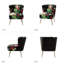 Amata Wooden Upholstery Armless Accent Chair-1295756618