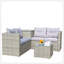 Ensemble de canapé modulaire d'extérieur en rotin et osier 4 pièces avec boîte de rangement