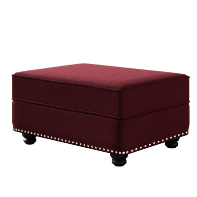 Velours bourgogne multifonctionnel, profondeur de 31,5 po, largeur de 23,6 po, hauteur de 16,5 po, idéal pour les appartements, combiné avec une structure à 2 places en bois massif, une éponge à haute densité confortable et un velours à 3 peaux, facile