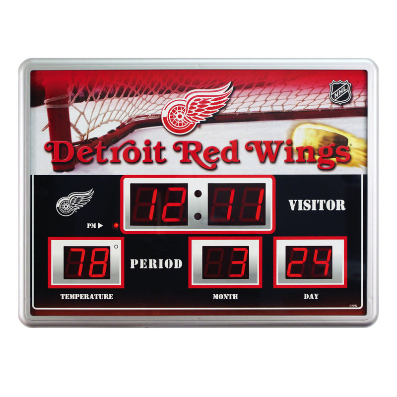 Horloge murale NHL, Detroit Red Wings