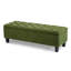 Banc repose-pieds avec rangement, surface bouclée, pieds en bois d'hévéa, capacité de 300 lb-92904289