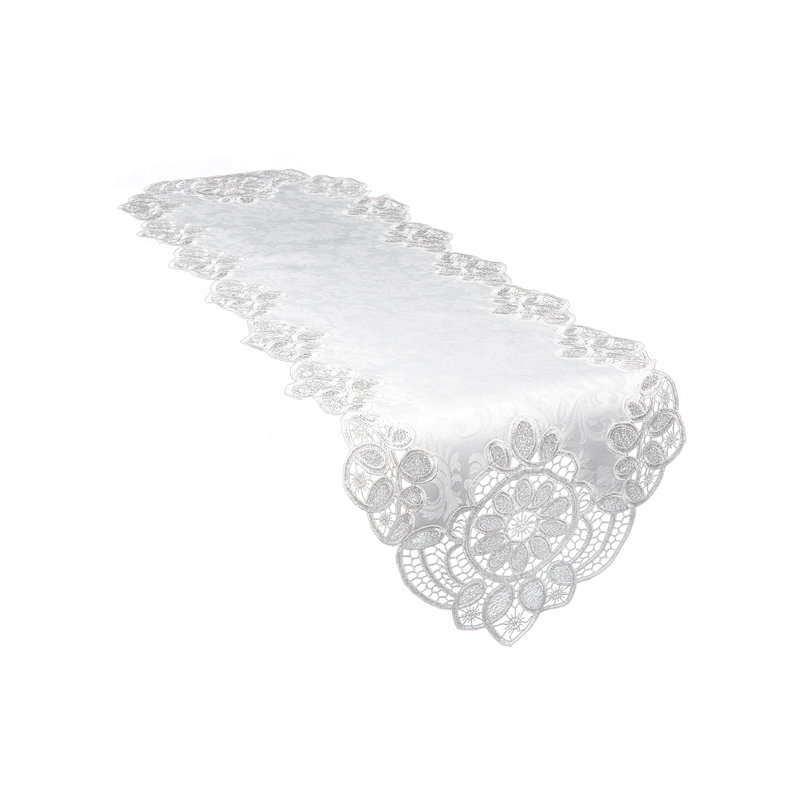 Christofer Floral Oval Table Runner, 90" L x 15" W