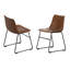 Chaise d'appoint revêtue de similicuir Davey-386379604