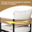 Fauteuil de salle à manger pivotant en osier Maine-783541434-780530334