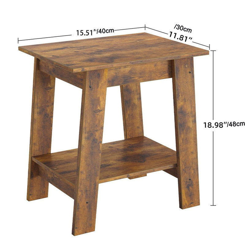 Side Table Set, Brown