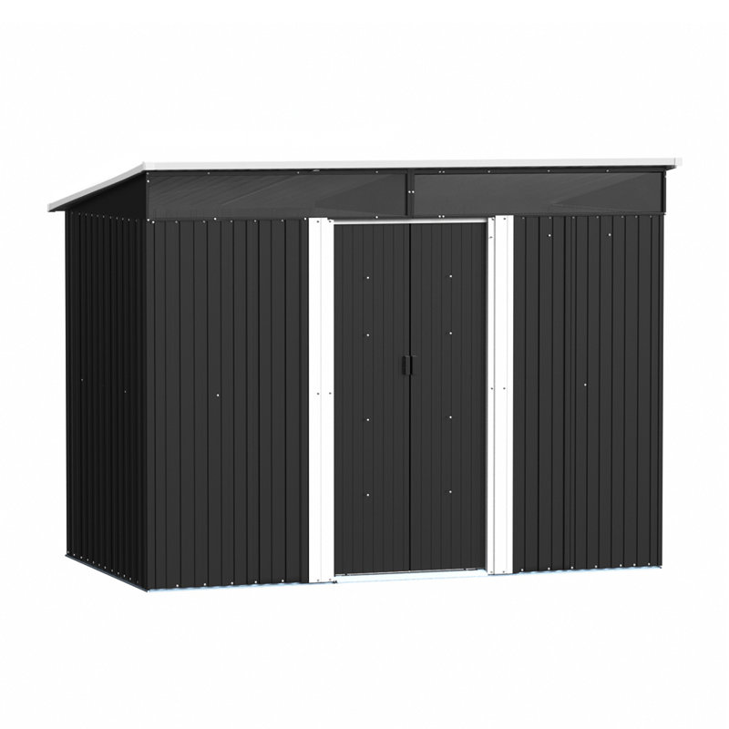 Brenno 8 Ft. W x 4 Ft. D Metal Pent Tool Shed