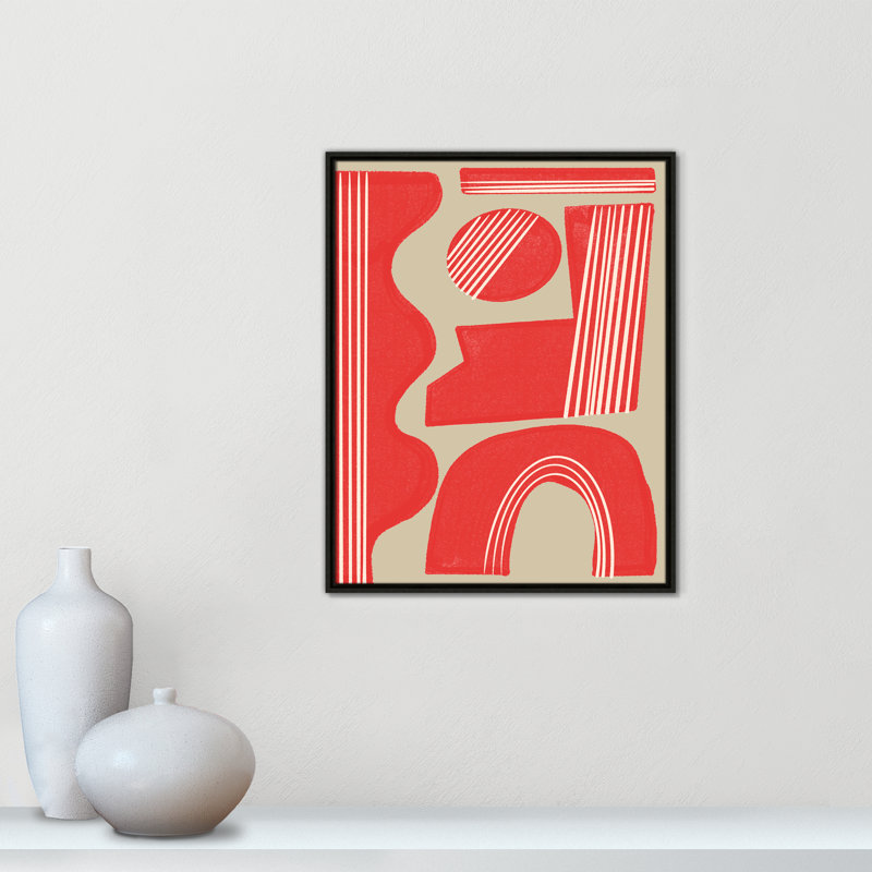 Imprimé Rosalinda par Miuus Studio, Framed Canvas, 23.5'' W x 29.5'' H, Flottant espresso