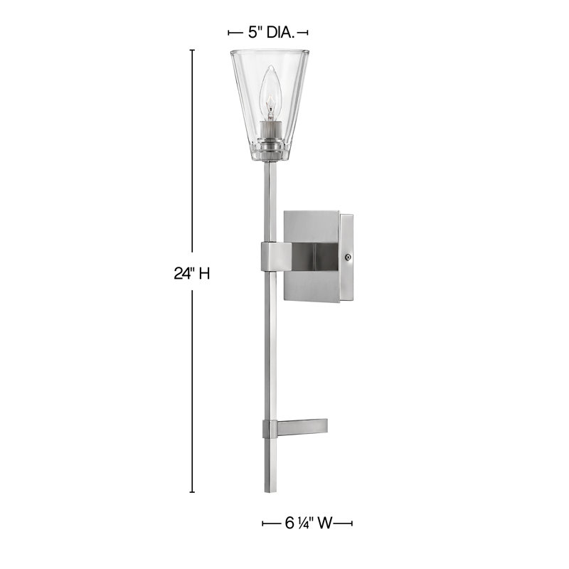 Meuble-lavabo simple, Nickel poli