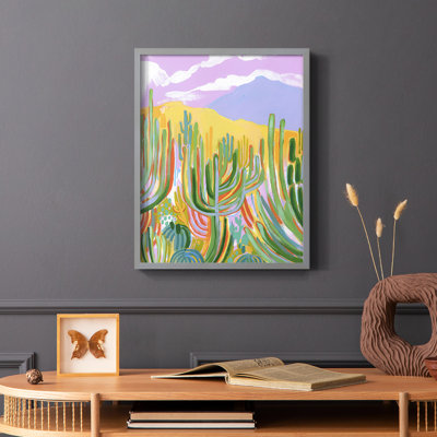 Lavender Desert I, reproduction encadrée - bois massif