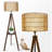 Boho Tripod Floor Lamp With Shelves
