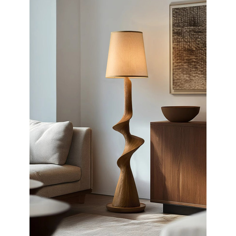 New Chinese Style Resin and Fabric Floor Lamp