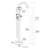 Modern Freestanding Tub Faucet With Hand Shower In . Metal Construction. 45.34In D, 6.48In W, H, 9.63Lb. Full Body Spray Bathtub Shower. , 46" 6.5" 9.5 Lb. For Relaxing Bath Time