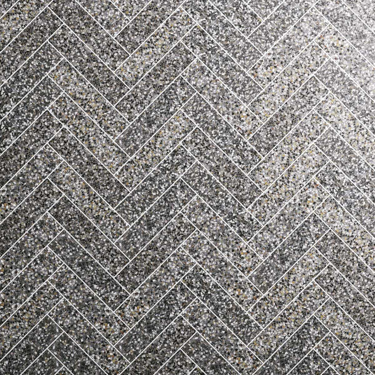 Reef Gray 3X12 Polished Pearl Terrazzo Tile