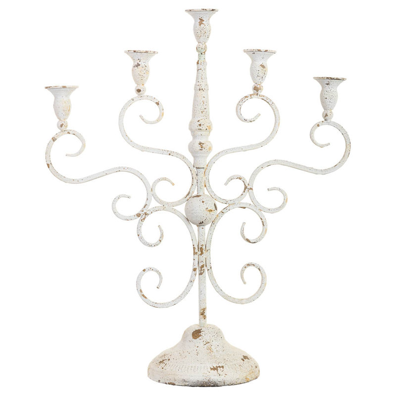 Metal Tabletop Candelabra