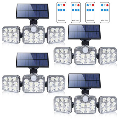 Schlusser Solar Lights with Motion Sensor Outdoor Security Lights Waterproof