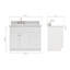 Ensemble de meuble-lavabo simple 43 po Partham-70315868