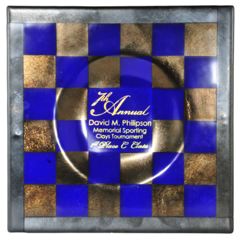 Lundeen Handmade Glass Decorative Plate