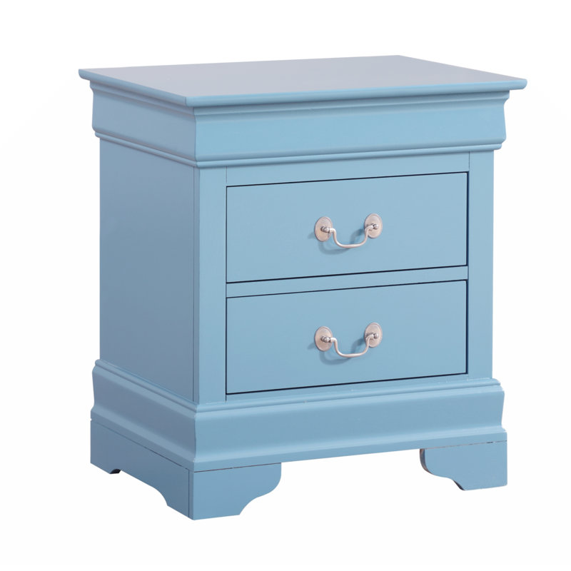 Charmante table de chevet sarcelle pour votre chambre à coucher