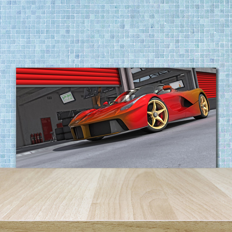 Adraya 50cm W x 100cm L Glass Peel and Stick Panel