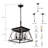 4-Walnut colored dimmable iron pendant light-1663946303