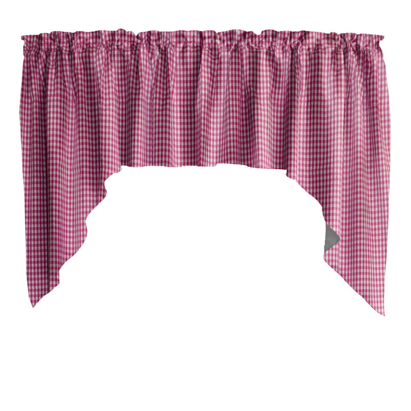 Cantonnière à carreaux Gingham, Fuchsia