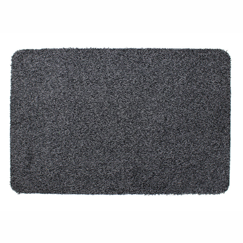 Tanami Non-Slip Indoor Doormat, 0.5cm H x 75cm L x 50cm W, Charcoal / Grey