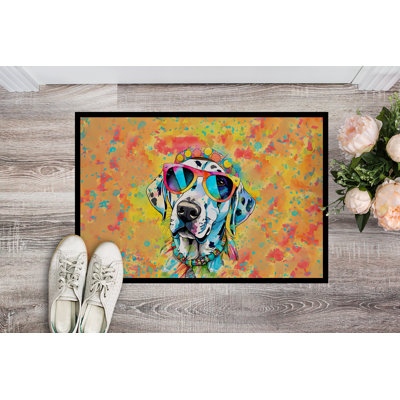 Dalmatian Hippie Dawg Doormat