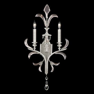 Beveled Arcs 2 - Light Candle Wall Light