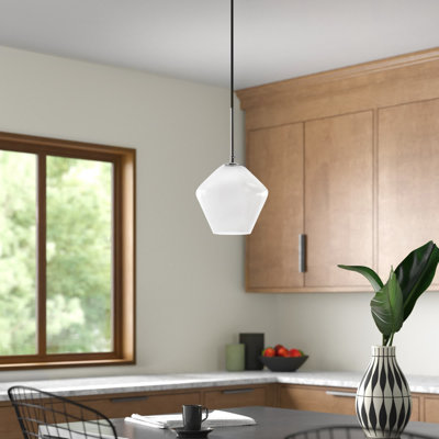 Stutz 1-Light Schoolhouse Pendant with Adjustable Length