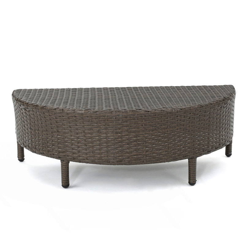 Half-Round Outdoor Coffee Table, Patio Table