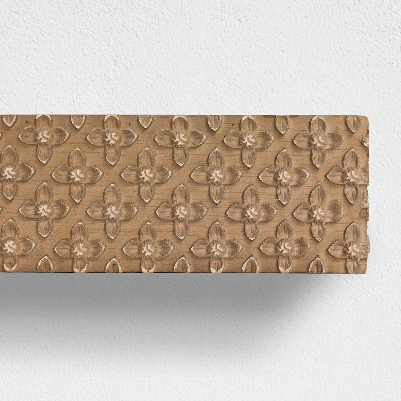 Tablette murale flottante Bucholz, H 3 po x l 36,25 po x P 8,6 po, Naturel