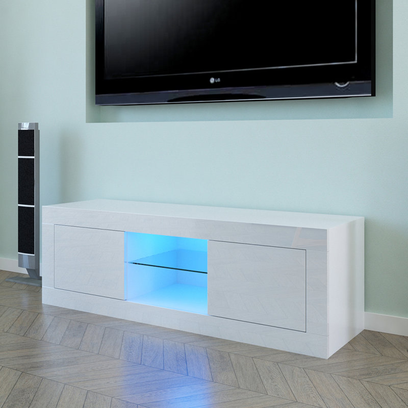 Unfinished TV Stand for TVs up to 60", White