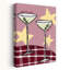 «Martinis For Two», romantique rétro, fantaisiste, paysage, art mural-129007805