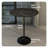 Brookhaven 5-Piece Bar-Height Dining Set With Round MDF Bar Table And Stainless Steel Base, Upholstered Leather Bar Stools With Iron Legs-1681413100
