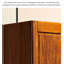 Tablettes suspendues fonctionnelles en bois pour garde-robe