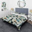 Ensemble de housse de couette géométrique gris et noir Eizo-626911818