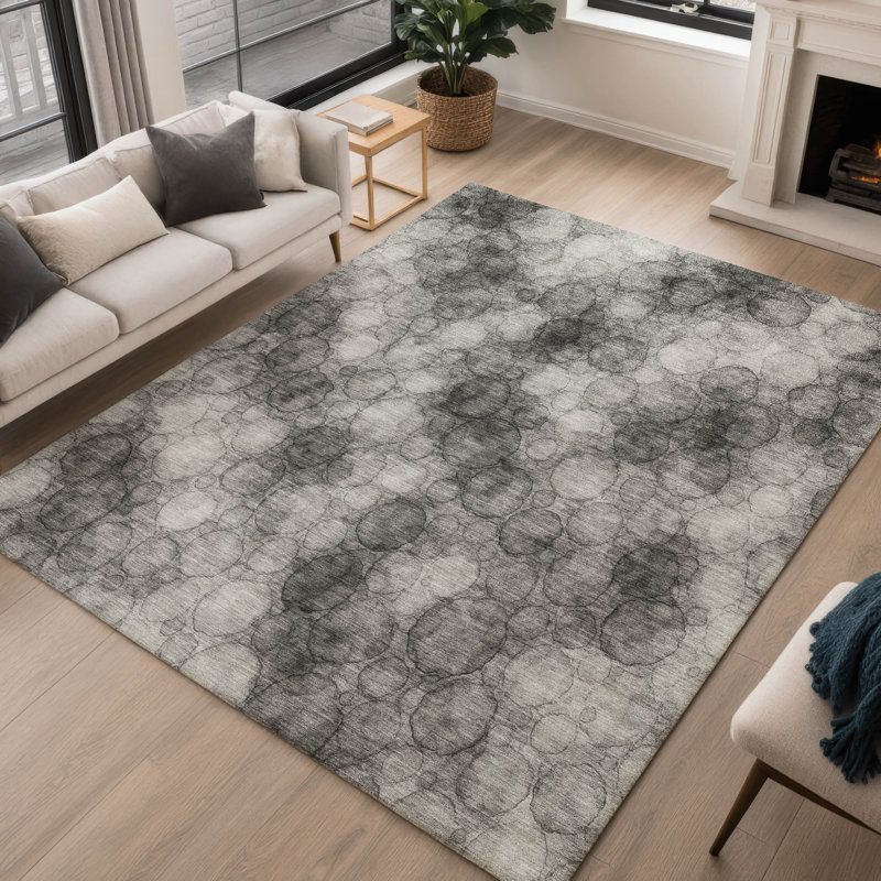 Machine Washable Indoor/Outdoor Chantille ACN2424 Abstract Rug, Rectangle 10' x 14'