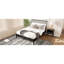Grand lit plateforme en bois de bambou massif avec tête de lit de 46,5 pouces de hauteur, style bohémien, style Mid-Century moderne, aucun sommier tapissier requis-1741276602-1741276596
