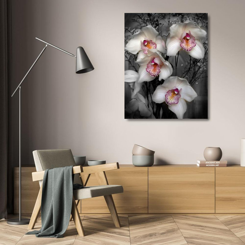 «Red Barrel Studio®» par Maloratsky, galerie d'art sur toile tendue Iorg, cymbidium blanc, H 24 po x l 20 po