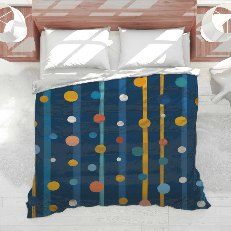 Polka Dots Bedding Pattern Comforter Modern, Twin