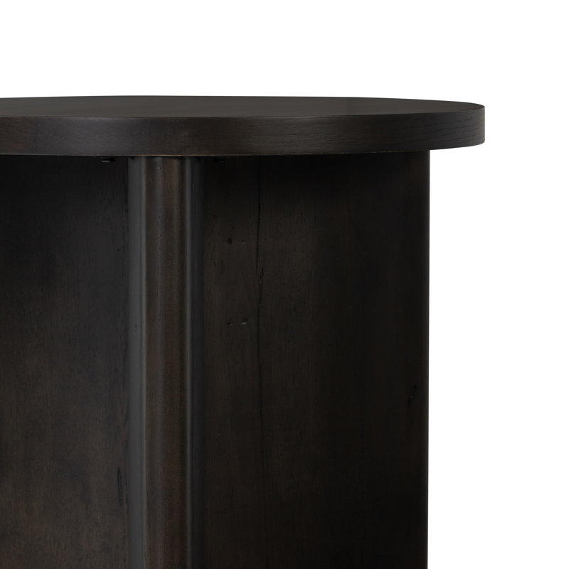 Toli End Table, Smoked Black Veneer