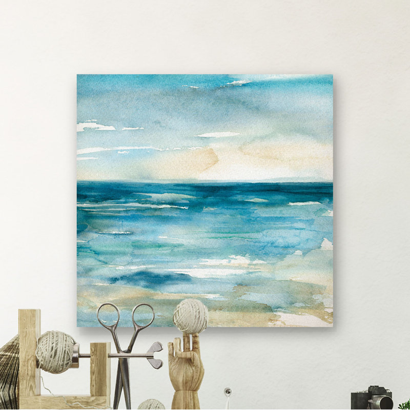 «Wash over Me I», peinture, H 10 po x l 10 po x P 1,5 po, Toile tendue