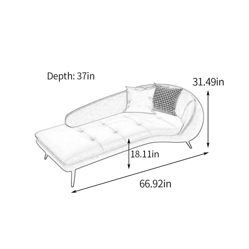 Méridiennes confortables à coussin épais Comfy, Mélange de polyester vert foncé, Accoudoir à droite (vu de face)
