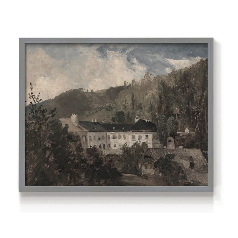 Paysages rétro-DCCDXI-impression encadrée - réaménageable, H 8 po x l 10 po, Gris
