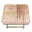 Table pliante carrée en bois d'acacia