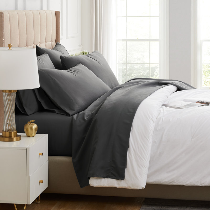 Vilano Springs Extra Deep Pocket Sheet Set, 6-Piece Ultra Soft Microfiber Sheets and Pillow Cases, Wrinkle Resistant, Easy Care