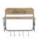 Laundry Rack with Accordion Design - 20" x 14" x 20" - Brown and Black