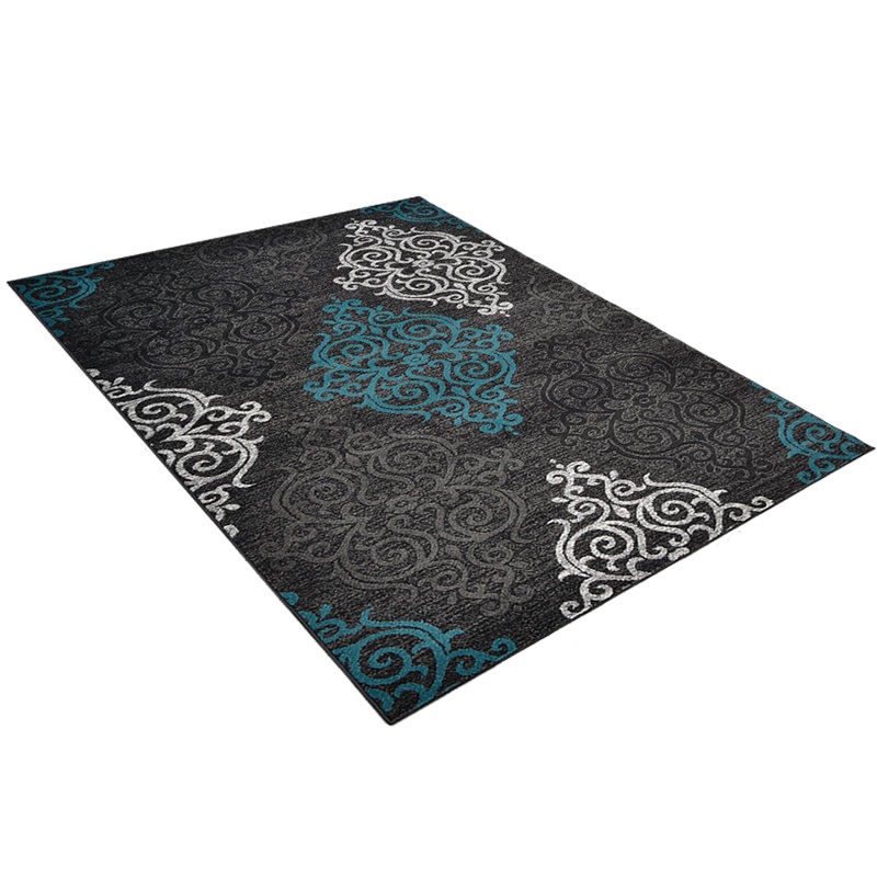Tapis rectangulaires en polypropylène chauffant et fabriqué à la machine Tullos, Rectangle 4 pi x 6 pi