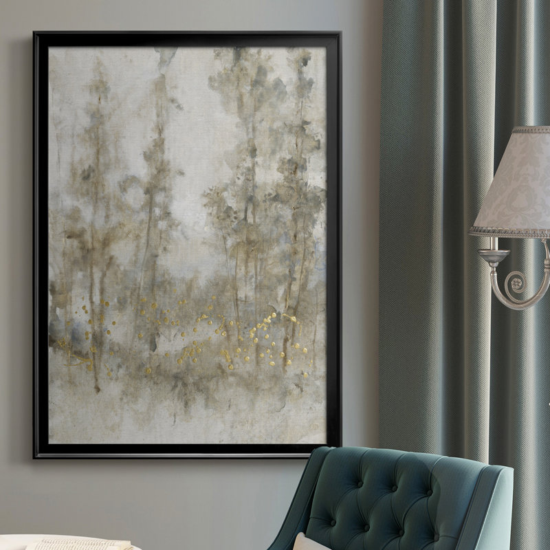 Thicket Of Trees I - reproduction d'art sur toile, Cadre noir, H 30,5 po x l 22,5 po x P 1 po